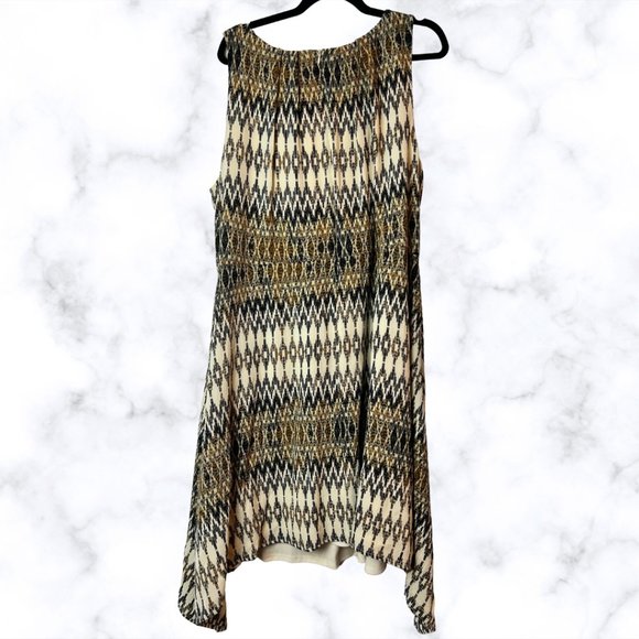 Sabrina Collective Valencia Sleeveless Sharkbite Fit and Flare Dress 3X - Picture 2 of 3